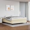 vidaXL Boxspring bed kunstleer cr&egrave;mekleurig 180x200 cm
