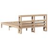vidaXL Bedframe met hoofdbord massief grenenhout 120x190 cm