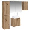 vidaXL Badkamerkastenset 5 pcs Artisanaal eiken 50 x 14,5 x 70 cm