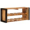vidaXL Wijnrek Bruin 100 x 45 x 33 cm Massief Ruw Mango Hout