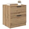 vidaXL Nachtkastje 2 pcs Artisan Eiken 45 x 39 x 50cm Bewerkt hout
