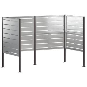vidaXL Afvalcontainer scherm 167 x 85 x 113 cm Gegalvaniseerd staal