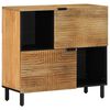 vidaXL Dressoir 80x33x75 cm massief mangohout bruin