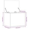 vidaXL Opbergbox 60x42x46 cm bewerkt hout sonoma eikenkleurig