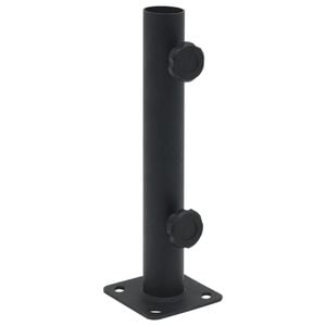 vidaXL Parasolvoet voor &Oslash;32/34/38 mm stok staal matzwart