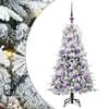 vidaXL Kunstmatige Inklapbare Kerstboom Wit 120 cm PE en PVC