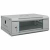vidaXL Netwerk kabinet met opslag Grijs 53 x 35 x 21 cm Staal