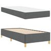vidaXL Bedframe met matras Donkergrijs 90 x 190 cm Stof