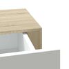 vidaXL Wandladekast eiken en wit 60x23,5x10cm MDF