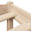 vidaXL Bedframe zonder matras massief grenenhout 120x190 cm