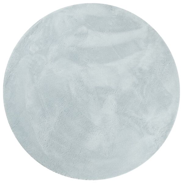 vidaXL Vloerkleed HUARTE laagpolig zacht wasbaar &Oslash; 200 cm blauw