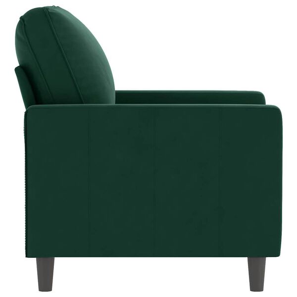 vidaXL Fauteuil 60 cm fluweel donkergroen
