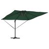vidaXL Parasol Groen 286 x 285 x 270 cm Aluminium