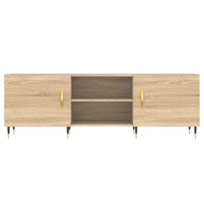 vidaXL Tv-meubel 150x30x50 cm bewerkt hout sonoma eikenkleurig