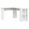 vidaXL Hoekbureau Wit Bewerkt hout 140 x 113,5 x 75 cm