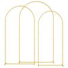 vidaXL Trouwrand 3 st Goud 120 x 40 x 217 cm Staal