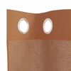 vidaXL Gordijnen voile met doorvoertules 2 st terracotta