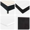 vidaXL Boxspringbed met matras Zwart 90 x 190 cm Fluweel