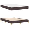 vidaXL Boxspringbed met matras Donkerbruin 140 x 190 cm Stof