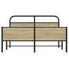 vidaXL Bedframe zonder matras metaal sonoma eikenkleurig 160x200 cm