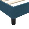 vidaXL Boxspring met matras en LED fluweel donkerblauw 140x220 cm