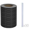 vidaXL Schuttingstrook rattanontwerp 70x0,19 m PVC