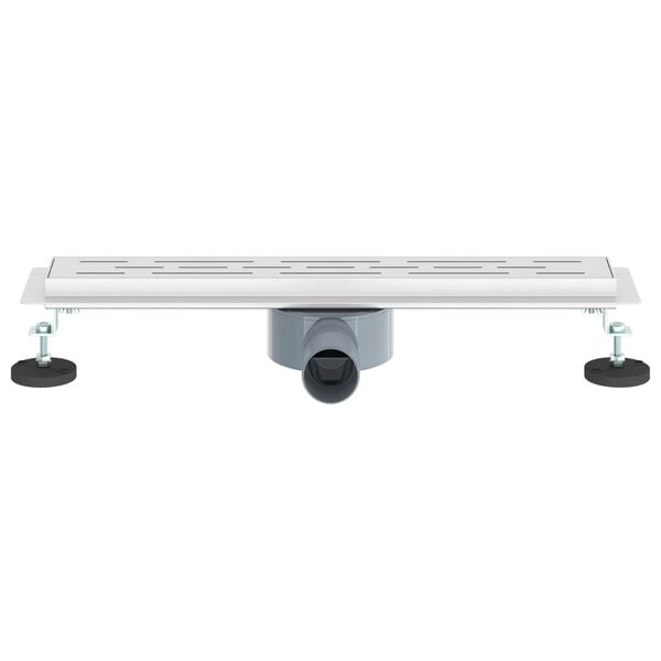 vidaXL Doucheafvoer Glasdeksel met 360&deg; Sifon Zilver 50 cm