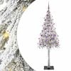 vidaXL Kerstboom Wit 180 cm PE en staal
