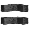 vidaXL Tuinmeubelhoezen L-vormig 2 st 18 oogjes 285x220x80 cm