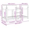 vidaXL Bunk Bed voor Kinderen Artisan Eiken 100 x 200 cm Bewerkt hout