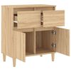 vidaXL Dressoir 60x35x70 cm bewerkt hout sonoma eikenkleurig