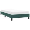vidaXL Bedframe zonder matras 100x220 cm fluweel donkergroen