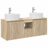 vidaXL Badkamerkastenset 3 st Sonoma Eiken 49,5 x 44,5 x 65 cm