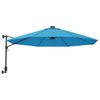 vidaXL Wandparasol 290 cm zeeblauw