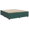 vidaXL Boxspring met matras fluweel donkergroen 200x200 cm