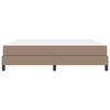vidaXL Bedframe met matras Cappuccino 180 x 200 cm Stof