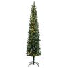 vidaXL Kunstkerstboom smal met 300 LED's 210 cm
