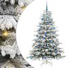 vidaXL Kunstmatige Inklapbare Kerstboom Wit 180 cm PE en PVC