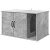 vidaXL Kattenhuis Beton 85 x 55 x 50 cm Bewerkt hout