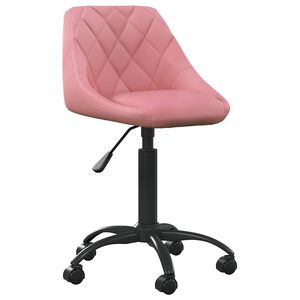 vidaXL Eetkamerstoel fluweel roze
