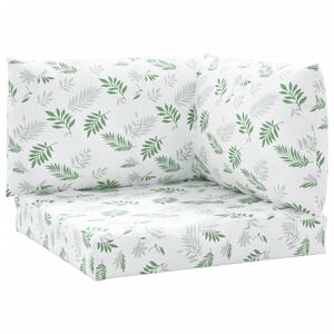 vidaXL Palletkussens 3 st bladpatroon oxford stof