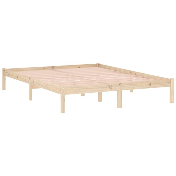 vidaXL Bedframe zonder matras massief grenenhout 152x203 cm Queen