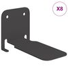 vidaXL Onzichtbare Zwevende Plank 8 st Zwart 6 x 11 x 6,5 cm