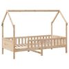 vidaXL Kinderbedframe met lades 80x200 cm massief grenenhout