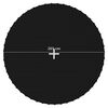vidaXL Springmat voor 10 feet/3,05 m ronde trampoline stof zwart
