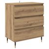 vidaXL Dressoir Artisan Eiken 60 x 35 x 70 cm Bewerkt hout