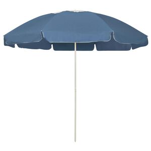 vidaXL Strandparasol 240 cm blauw