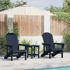 vidaXL Tuin Lounge Meubels 2 pcs Marineblauw 74 x 82 x 90cm Polyetheen