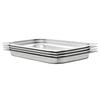 vidaXL Gastronormbakken 4 st GN 1/1 40 mm roestvrij staal