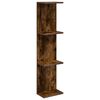 vidaXL Wandplank Gerookt eiken 25 x 15 x 100 cm Bewerkt hout